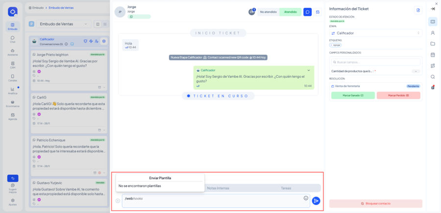Atajo de mensajes rápidos